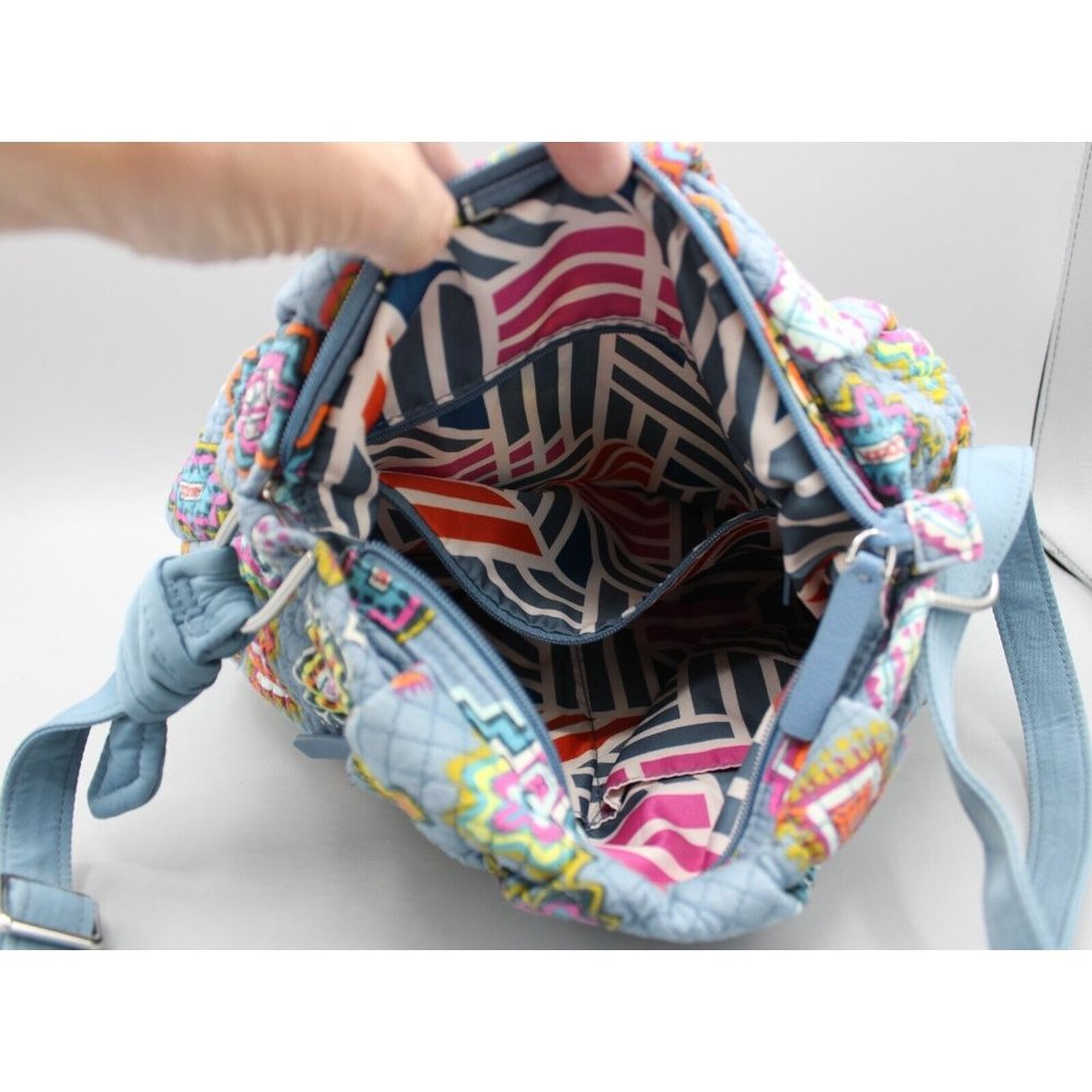 Vera Bradley Hadley Crossbody Bag Purse Painted Medallions Shoulder Satchel - Picture 10 of 11